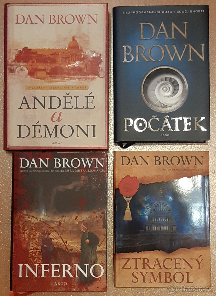 Prodám knihy od Dan Brown / nové