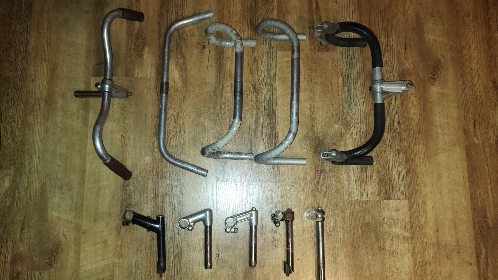 AL řídítka na kolo Favorit apod. - berany, vlaštovky, rovná