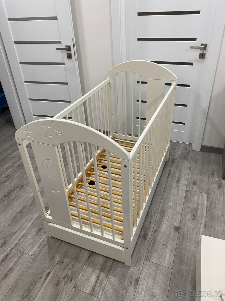 Dětská postýlka s šuplíkem Klups Radek VII