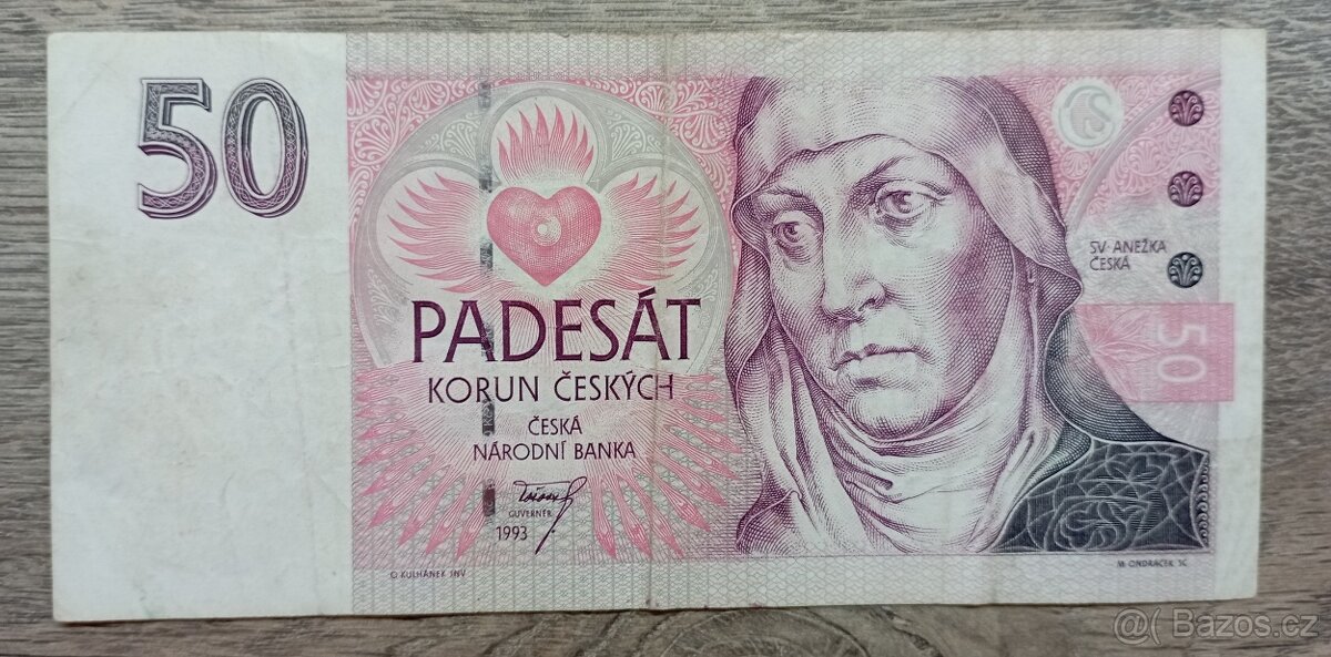 bankovka 50kč 1993