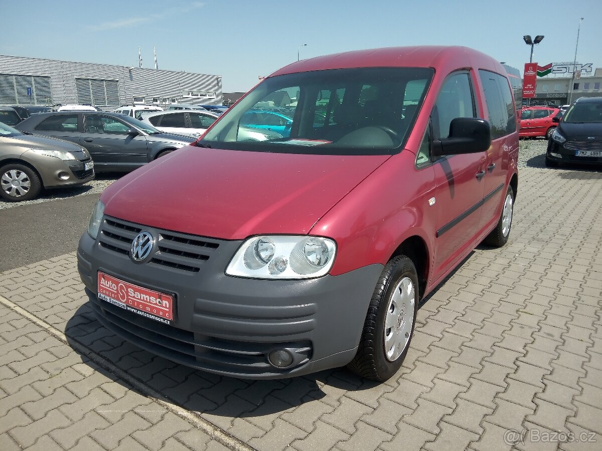 Caddy, 1,9 TDi 77kW 5-MÍST  KLIMA