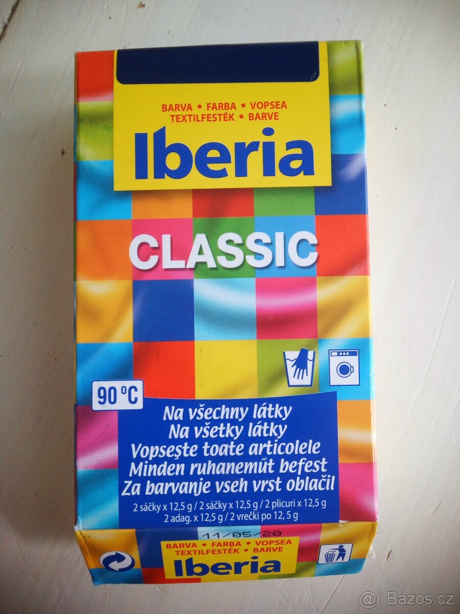 Barva na textil - modrá
