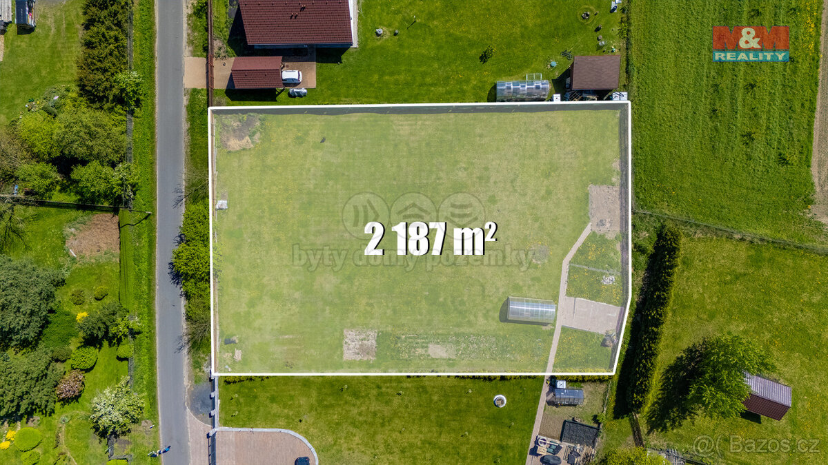 Prodej pozemku k bydlení, 2 187 m², Třebušín