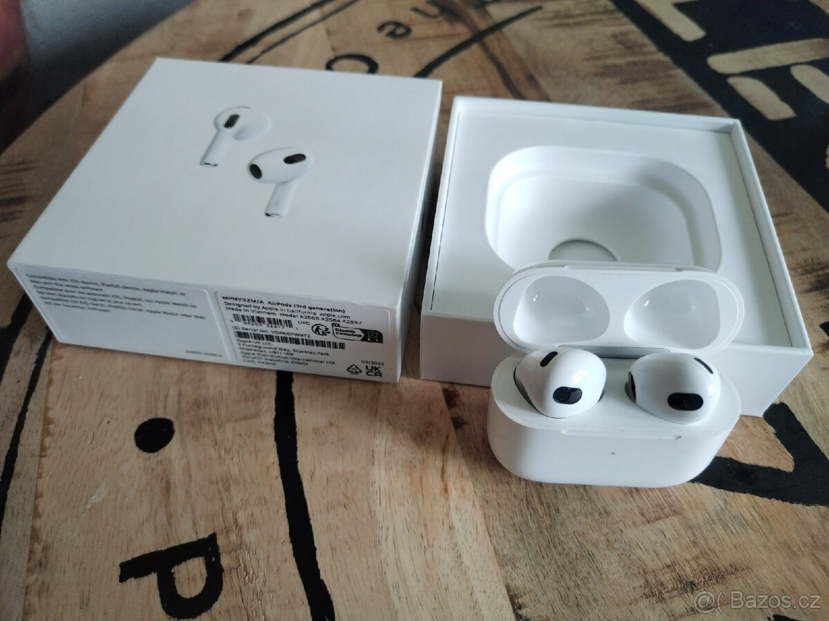 Airpods sluchátka 3 generace