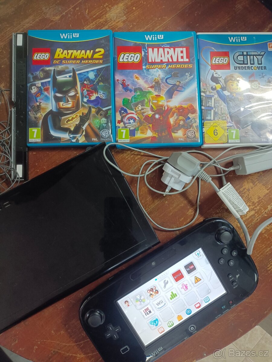 Nintendo Wii WUP-101(03), ovladač, Wii sensor bar, 3 Wii hry