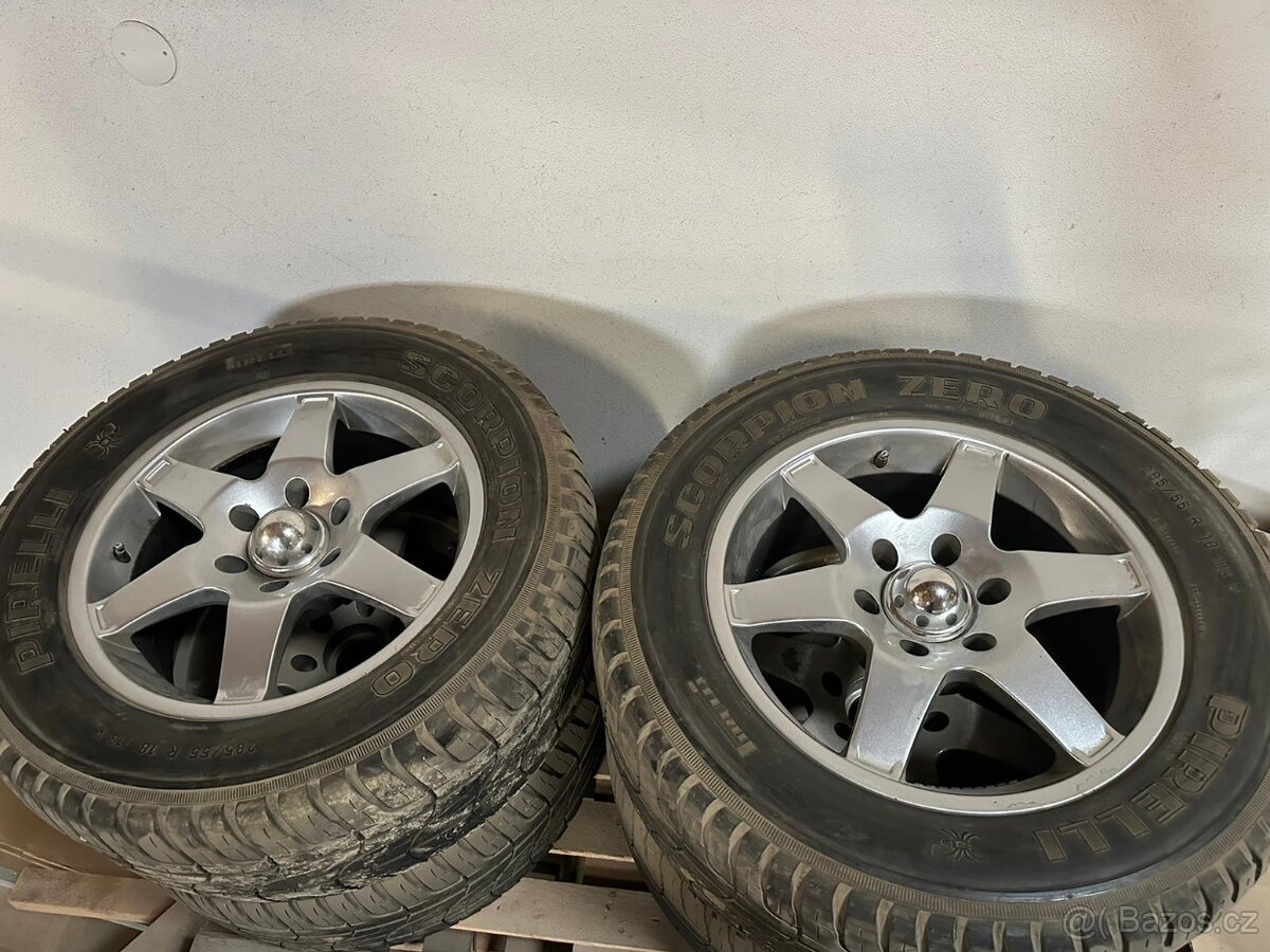 ALU kola 6x139,7 s pneumatiky 285/55r18
