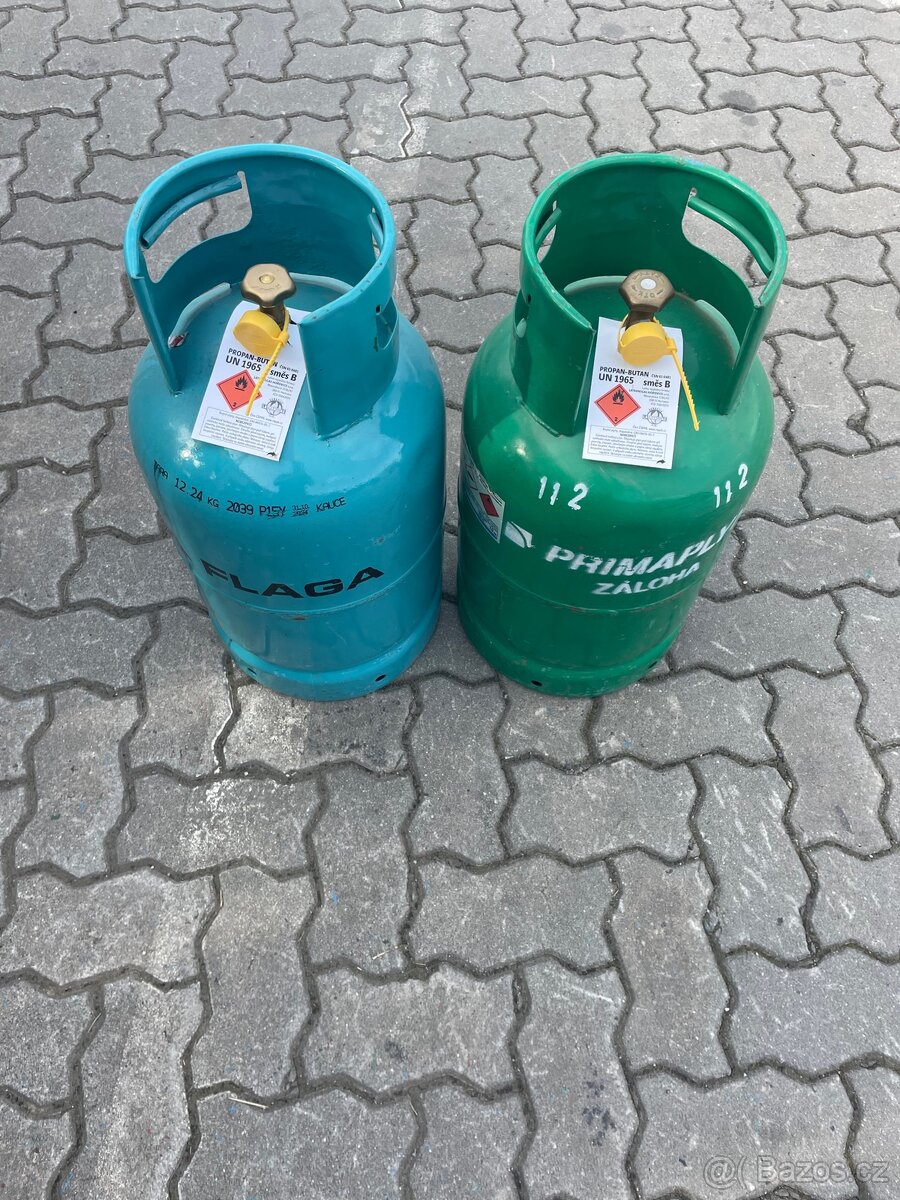 Propan-butan láhev 10 kg.