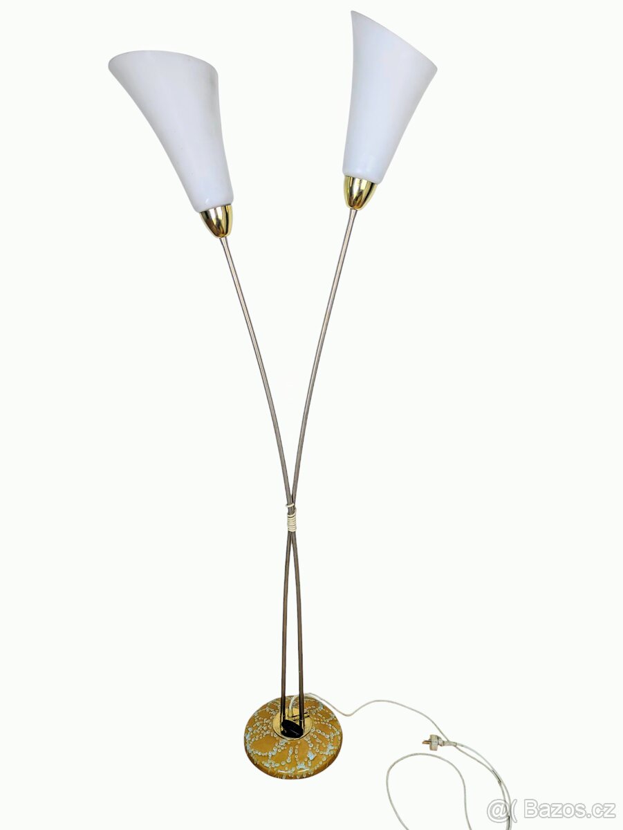 Retro podlahová lampa Kamenický Šenov