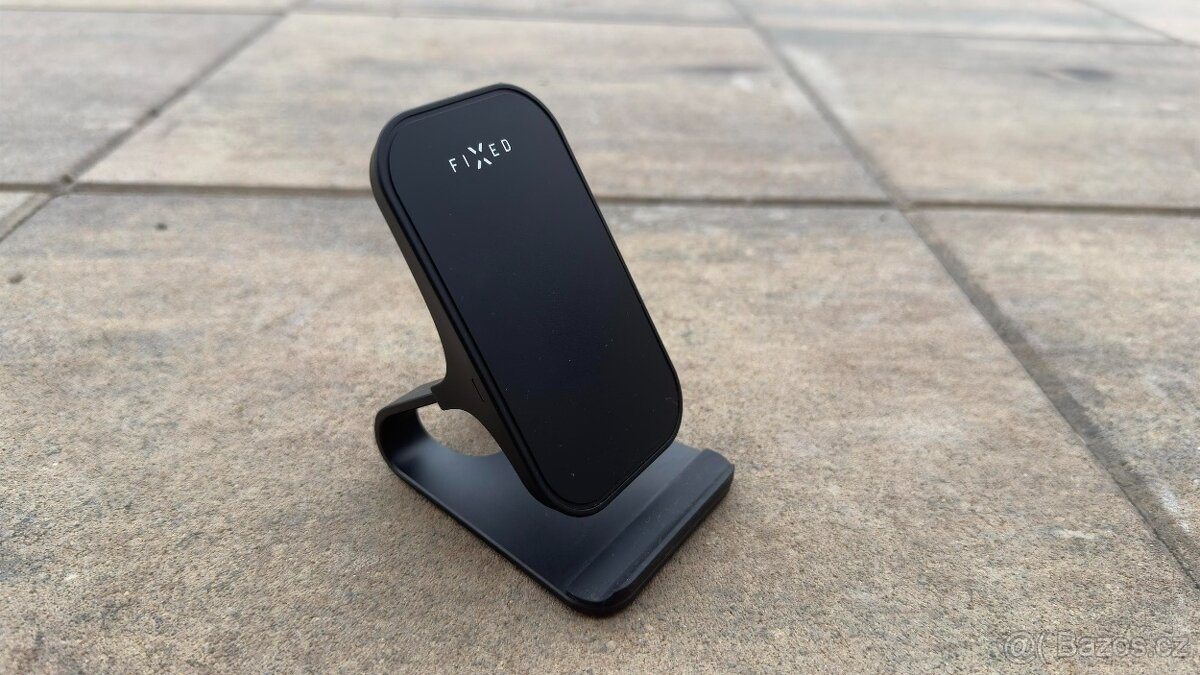 Stojánek FIXED Frame Wireless 15W černý