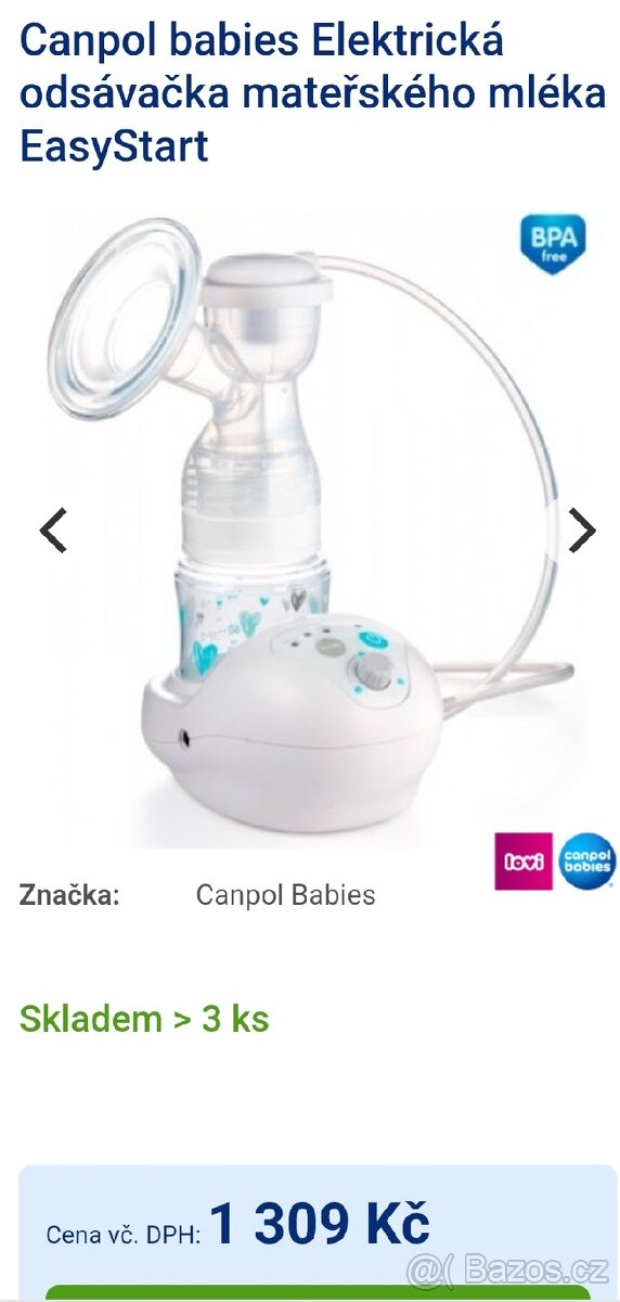 Odsavacka materskeho mleka