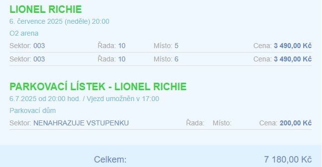 LIONEL RICHIE - SAY HELLO TO THE HITS TOUR