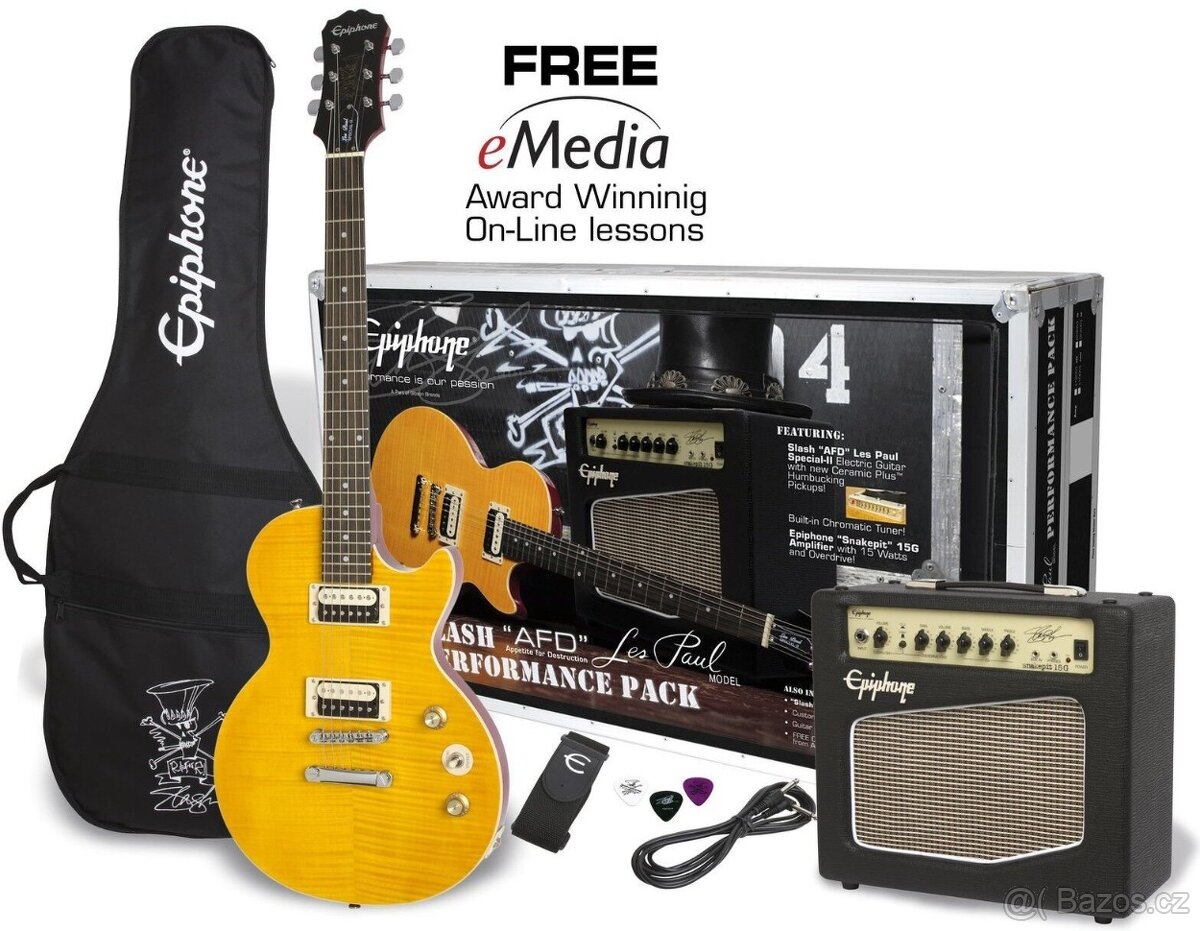 Epiphone elektrická kytara Slash Appetite Les Paul + Kombo