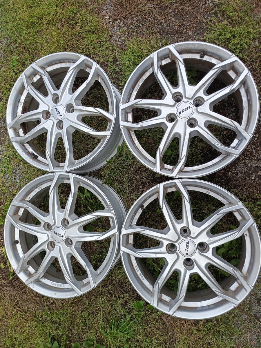 Prodám ALU kola Rial 4x100, 6,5Jx17 ET45 Kia, Suzuki, Opel.