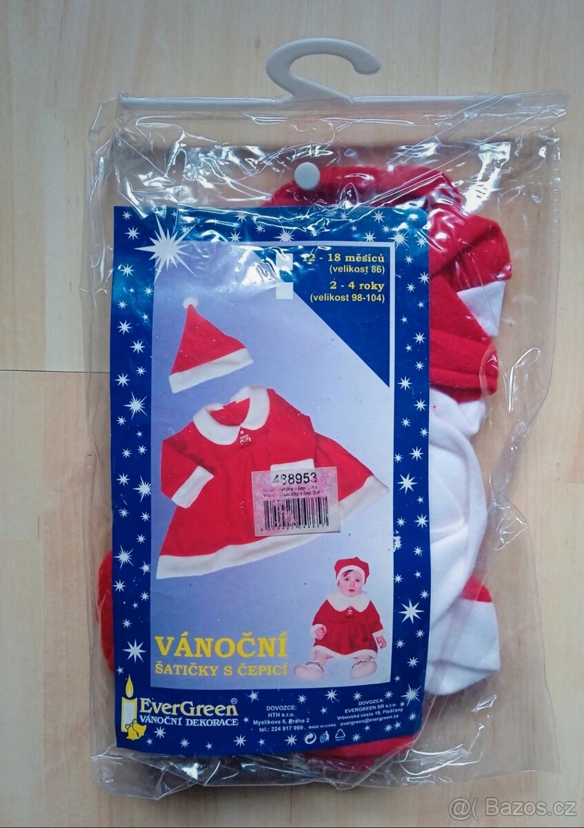 Šatičky s čepičkou na Vánoční focení