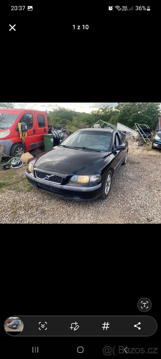 Volvo s60 2.4d 96kw nahradni dily