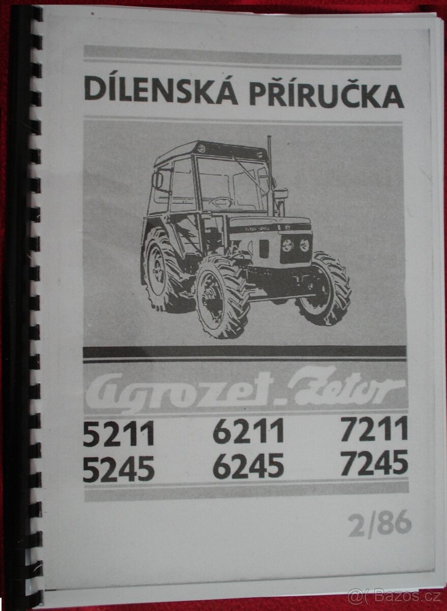 Zetor 5211-7245 dílenská příručka