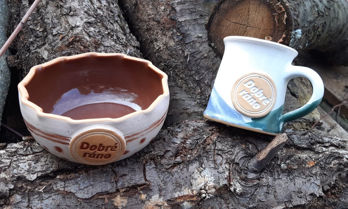 Dobré ráno - hrnek a miska