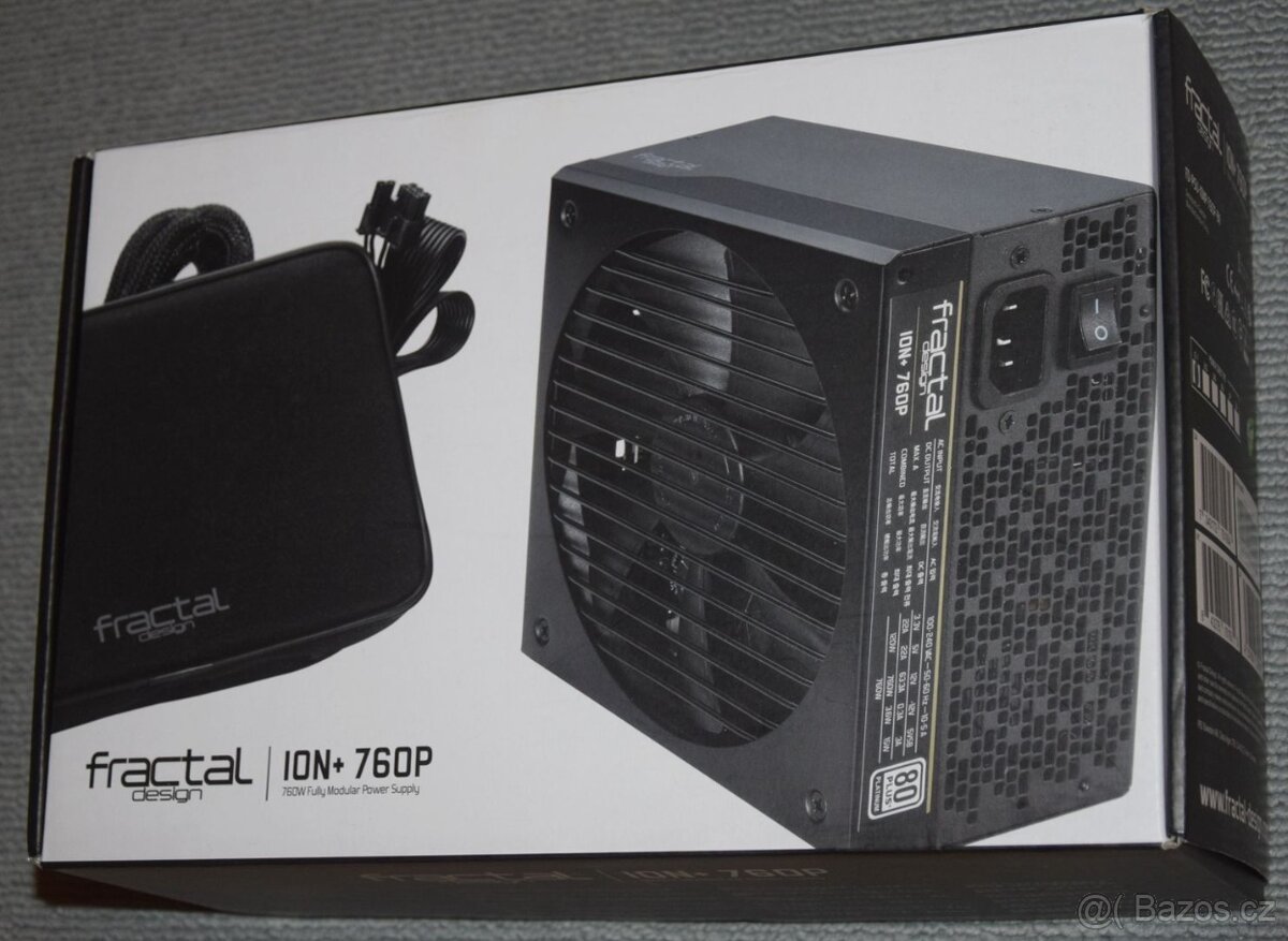 Fractal Design ION+ 760P plně modulární, tichý, PLATINUM