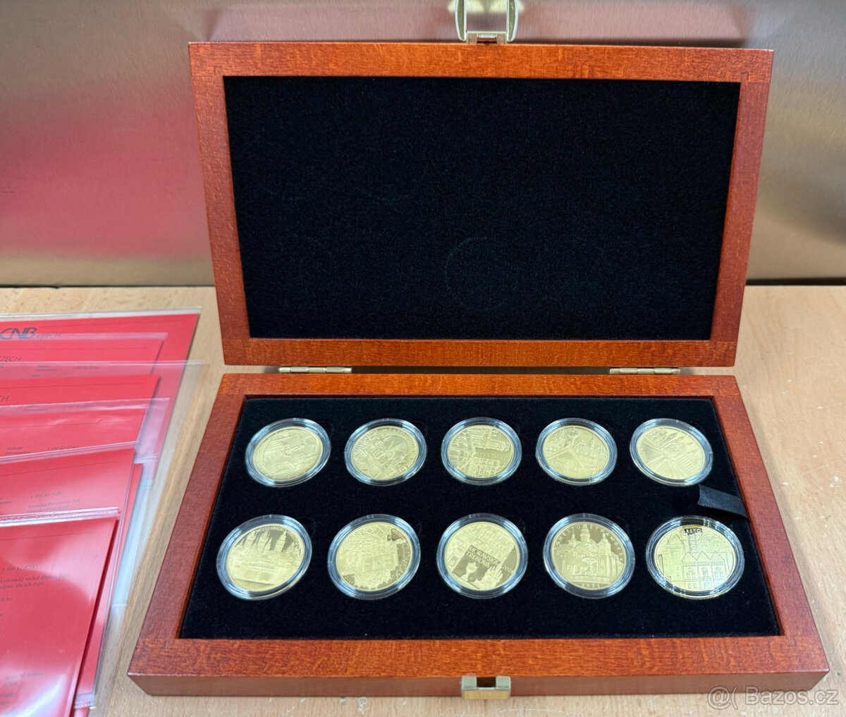 ČNB zlatá sada 10ks Městské památkové rezervace