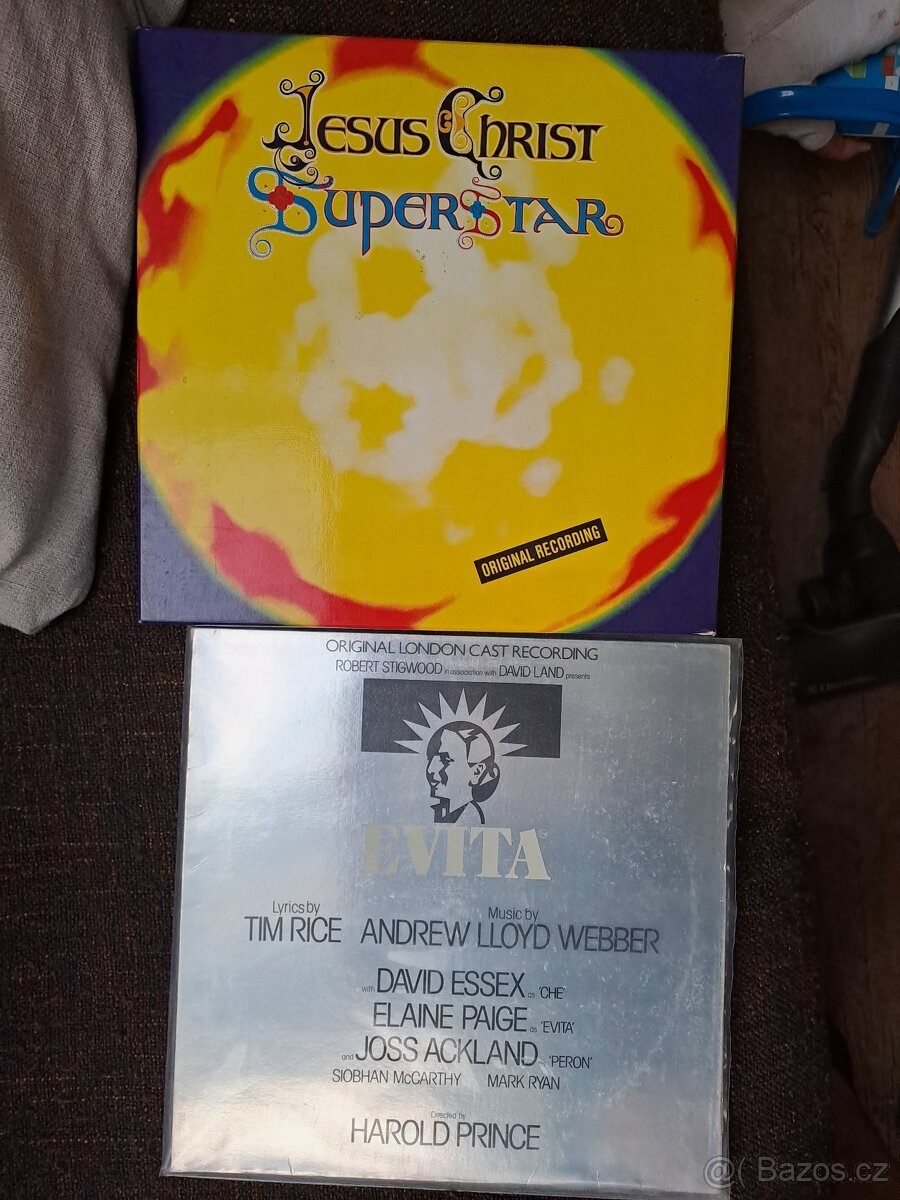 2× vinyl - Jesus christ superstar, Hair , Evita