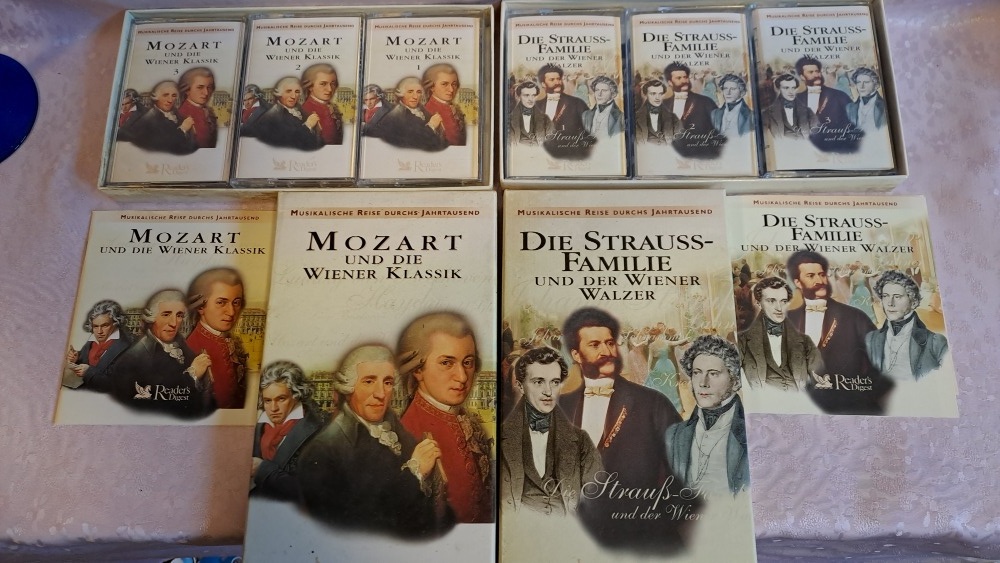 Audio kazety Mozart a rodina Strauss