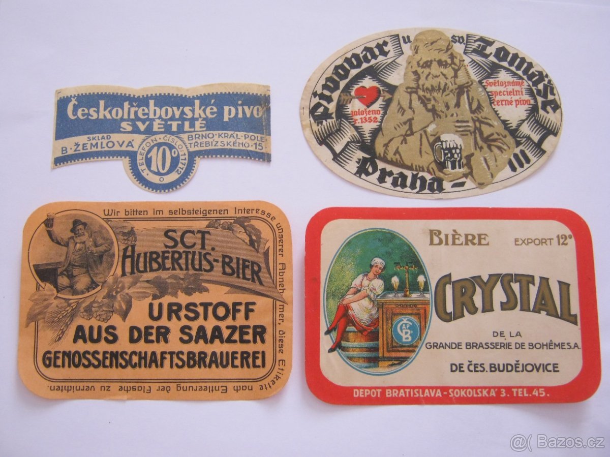 koupím staré pivní etikety
