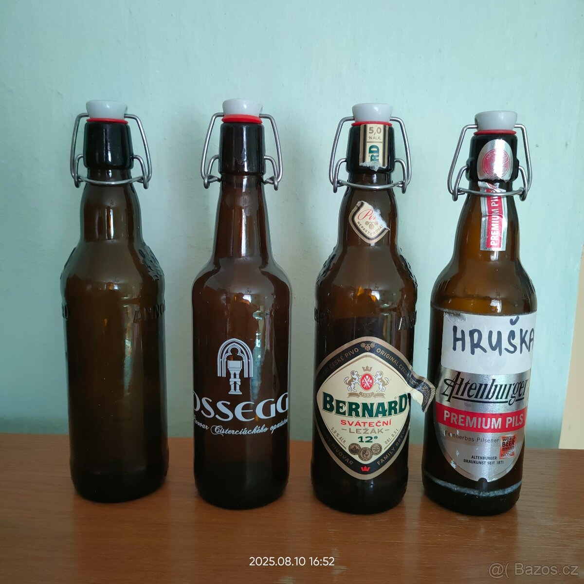 Pivní lahve s keramickým uzávěrem