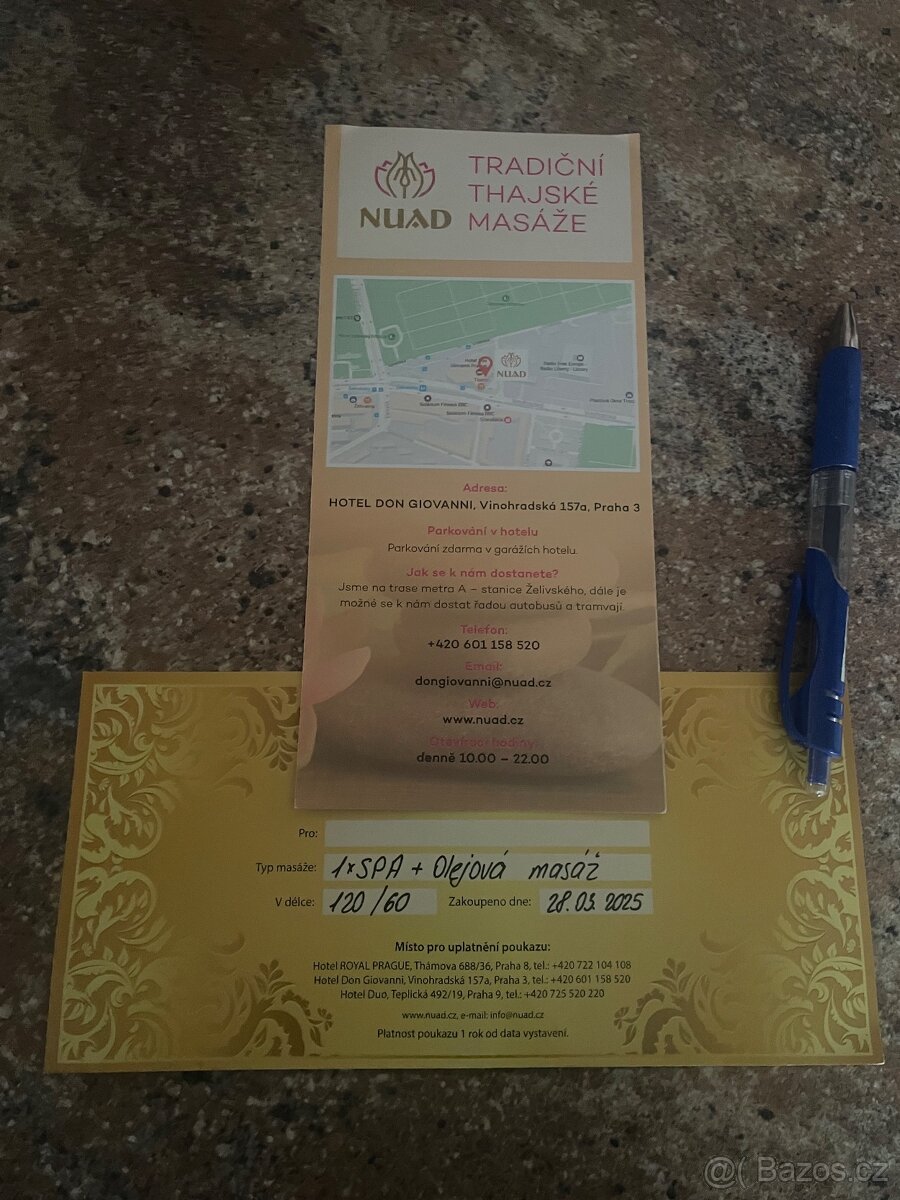 Poukaz na SPA a olejovou masáž