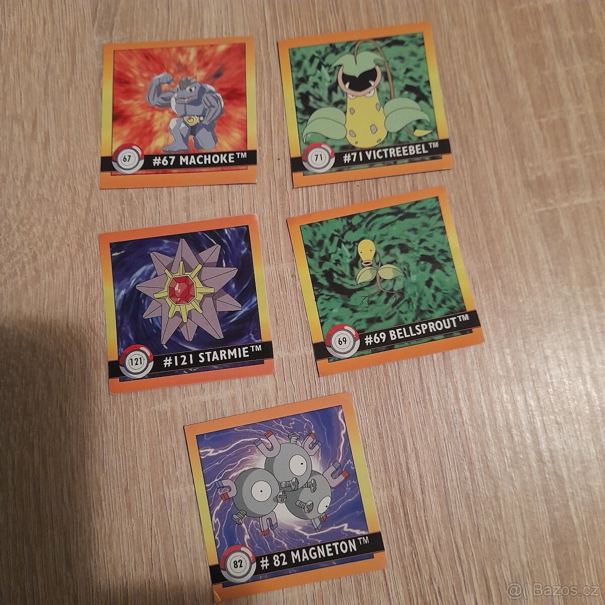 Pokémon 1998 samolepky