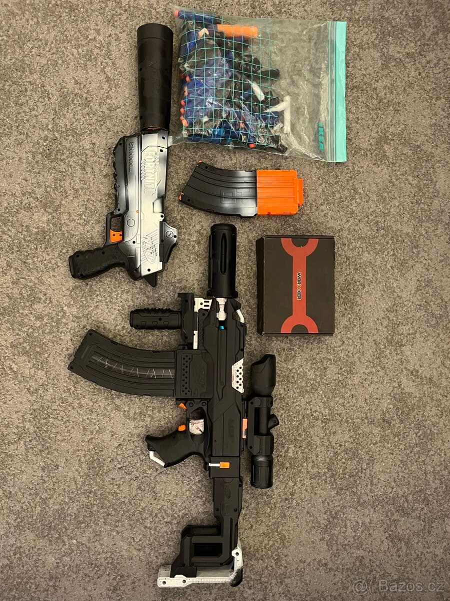 Nerf stryfe s modifikací