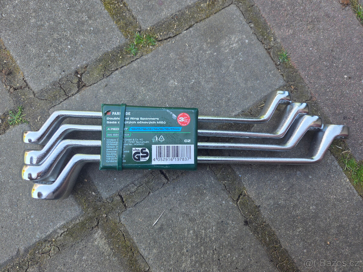 Sada očkových a vidlicových klíčů Parkside