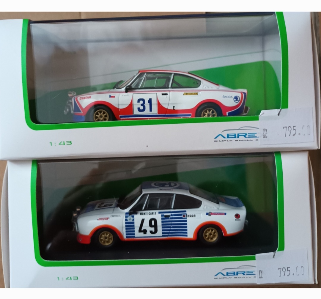 Rally modely 1:43 Škoda