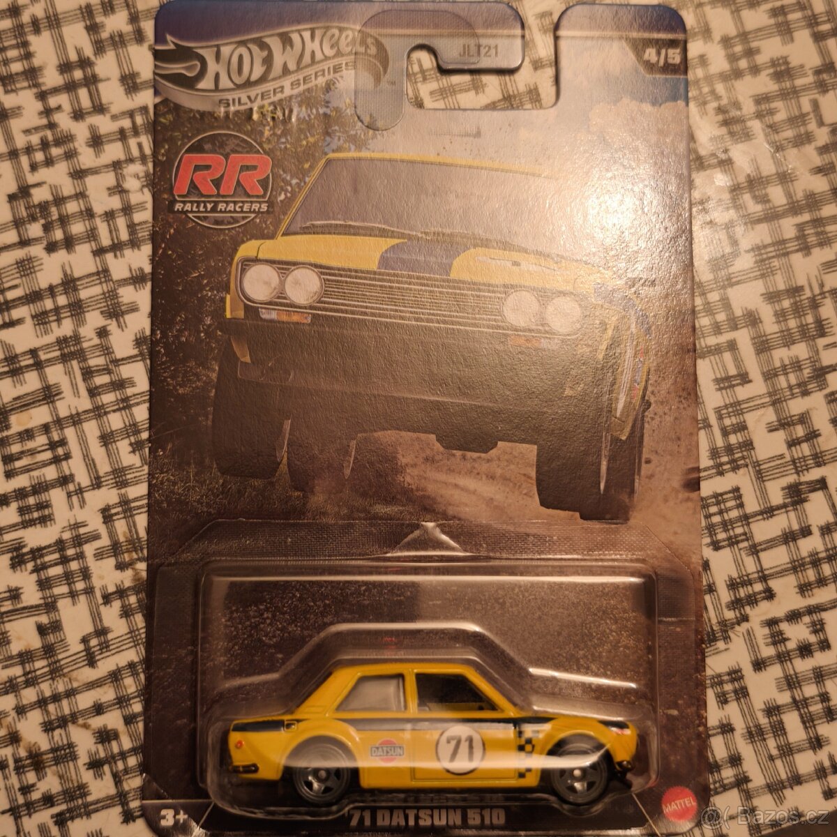 Hotwheels Datsun 510 rally silver series