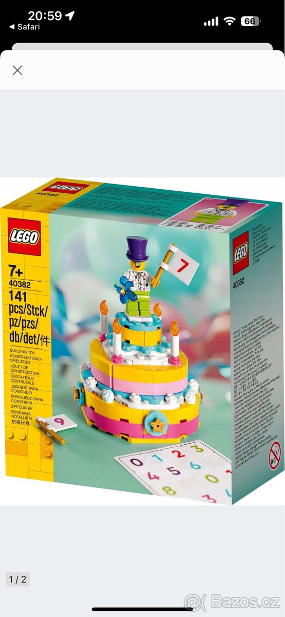 Lego 40382 narozeninovy dort