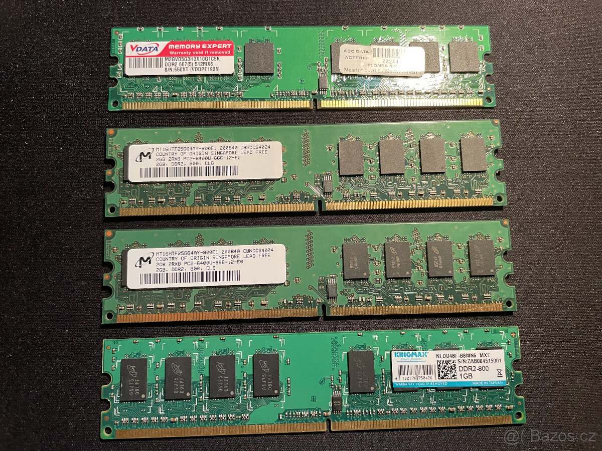 Paměti DDR2 Různé Značky