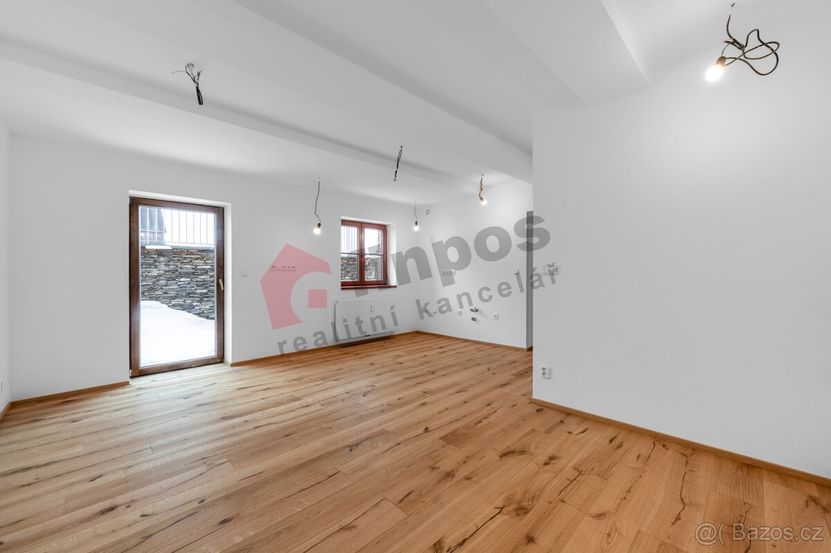 Prodej apartmánu č. 2 - 2kk, 45 m2 + 16 m2 terasa - projekt