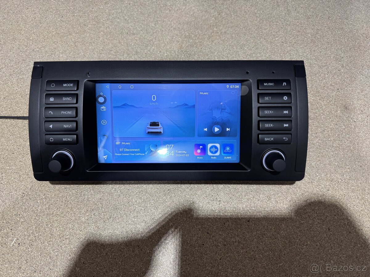 NOVÉ 7" Android 13 Autorádio BMW E39 řada 5, E53 X5