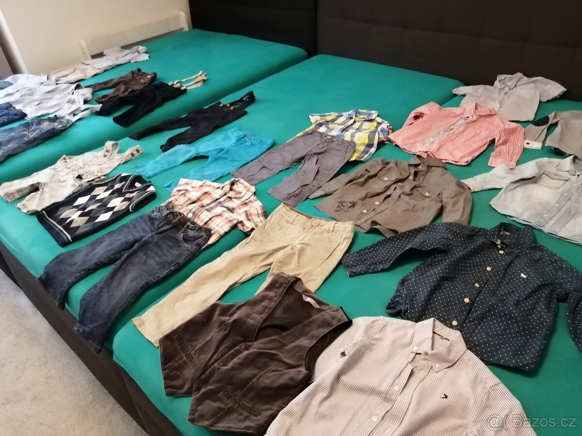 SPOLEČENSKÉ KALHOTY A KOŠILE věk 1-4roky