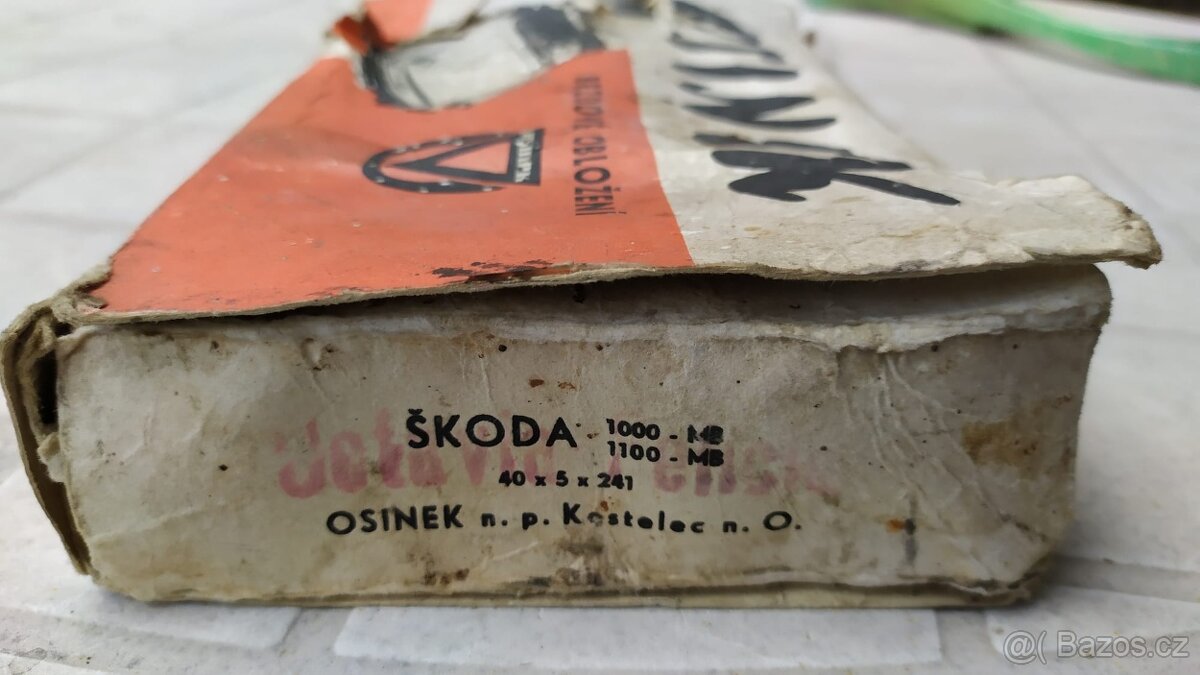 Brzdové obložení Škoda 1000