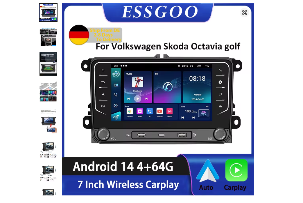 ESSGOO android radio (O2,VW)