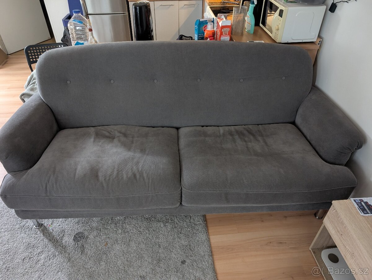 Pohovka IKEA ESSEBODA – 3místná, šedá (Tallmyra šedá)