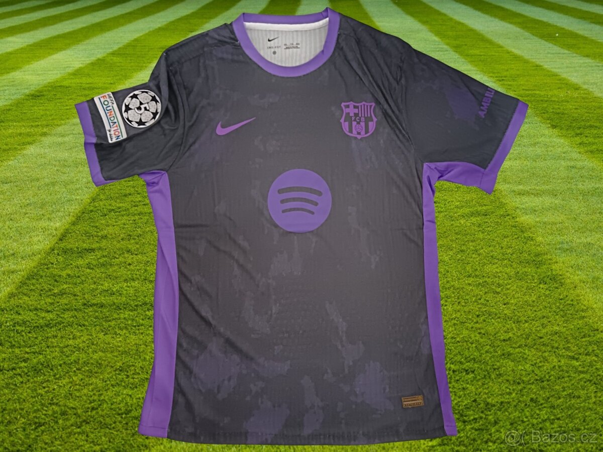 Fotbalový dres FC Barcelona Black 25/26 – Authentic edice
