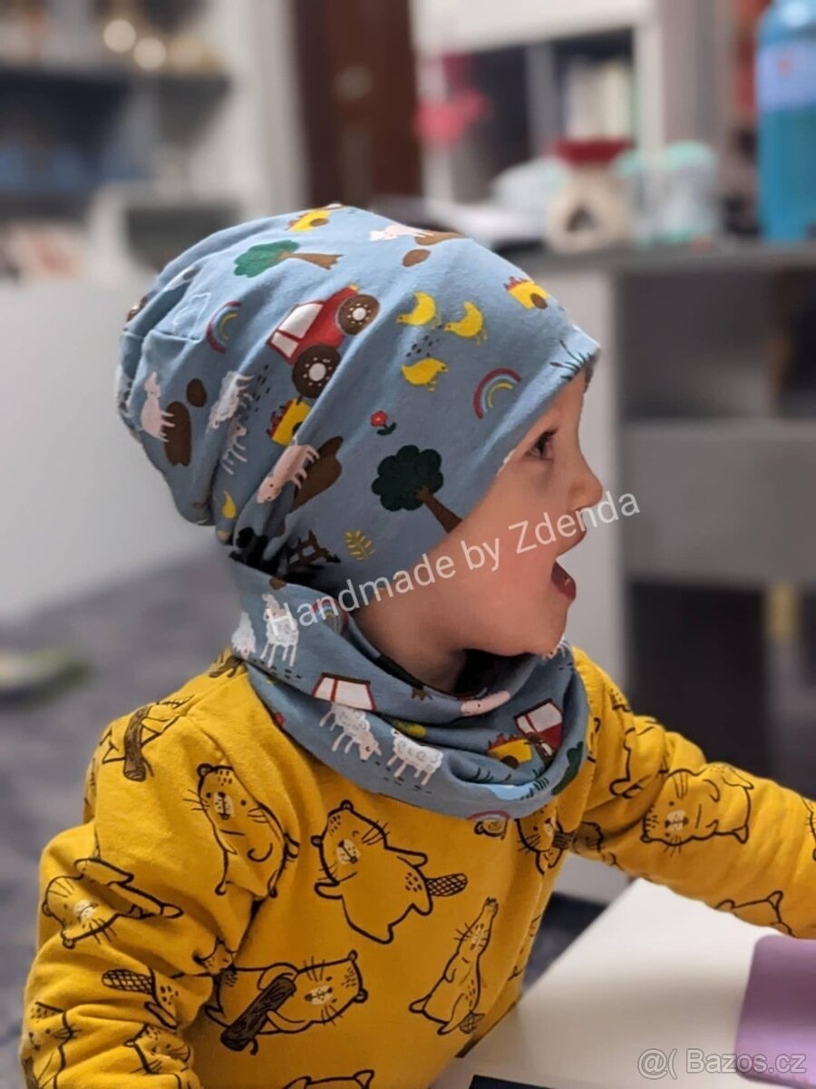Homeless čepice+nákrčník FARMA