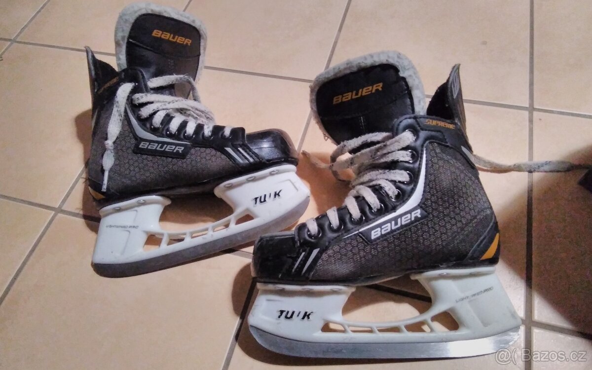 Brusle dětské lední značky Bauer, supreme vel. 33,5