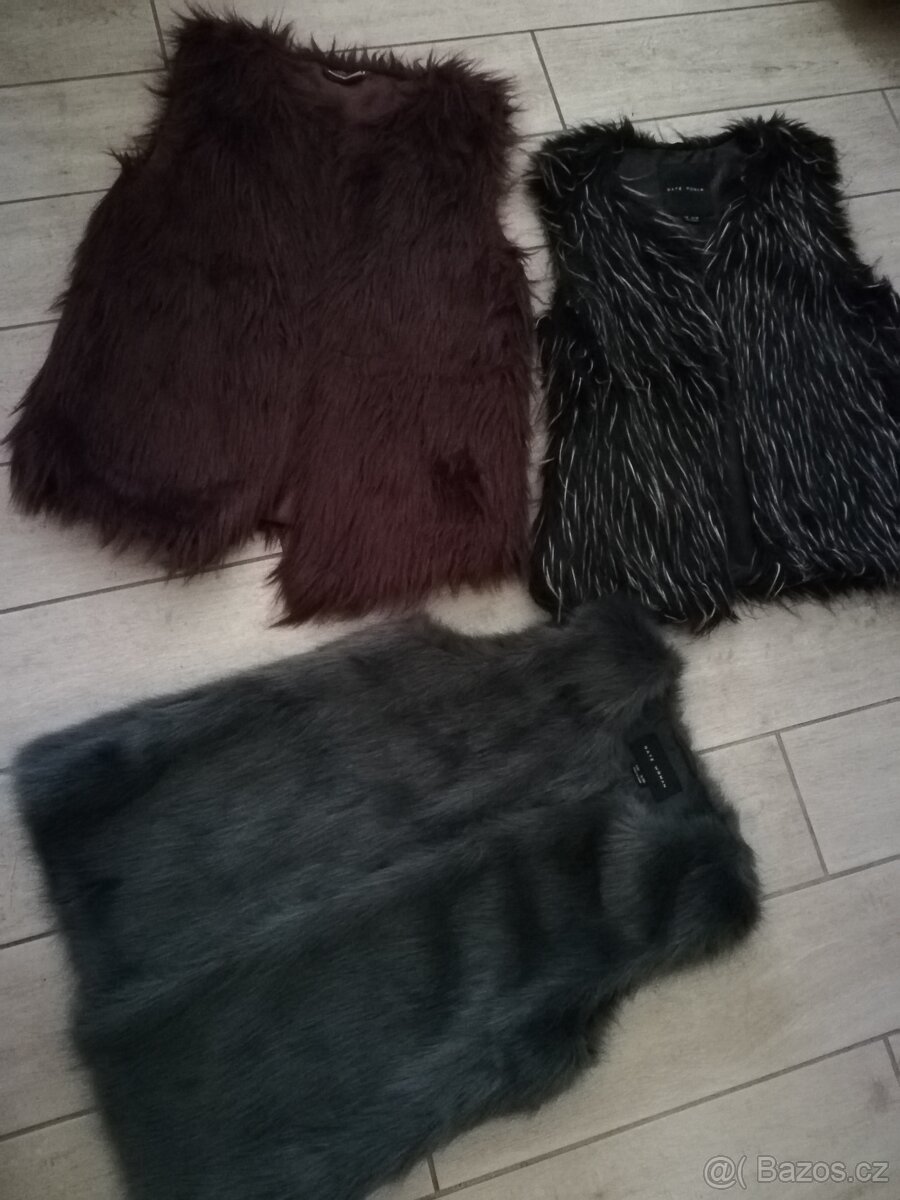 Vesta dámská, dívčí, vesty chlupaté vzhled kožíšku v hezkém