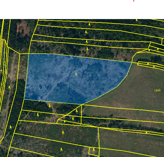 Prodej lesu 30 Kč/ m², Urbanov okr. Jihlava