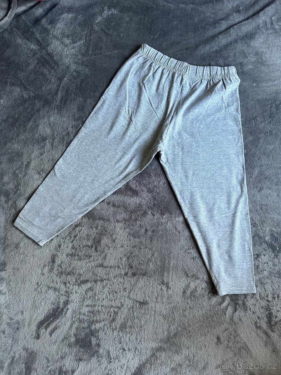 Šedé tříčtvrteční legíny vel. L
