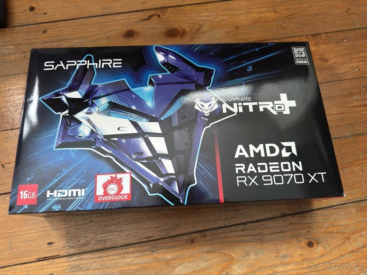 Nová grafická karta SAPPHIRE NITRO RX 9070 XT GAMING OC 16G