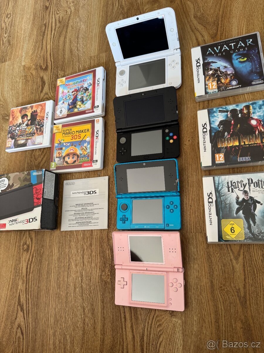 Nintendo sbírka 3DS 3DS XXL Gameboy Gamecube Nes 64 Snes