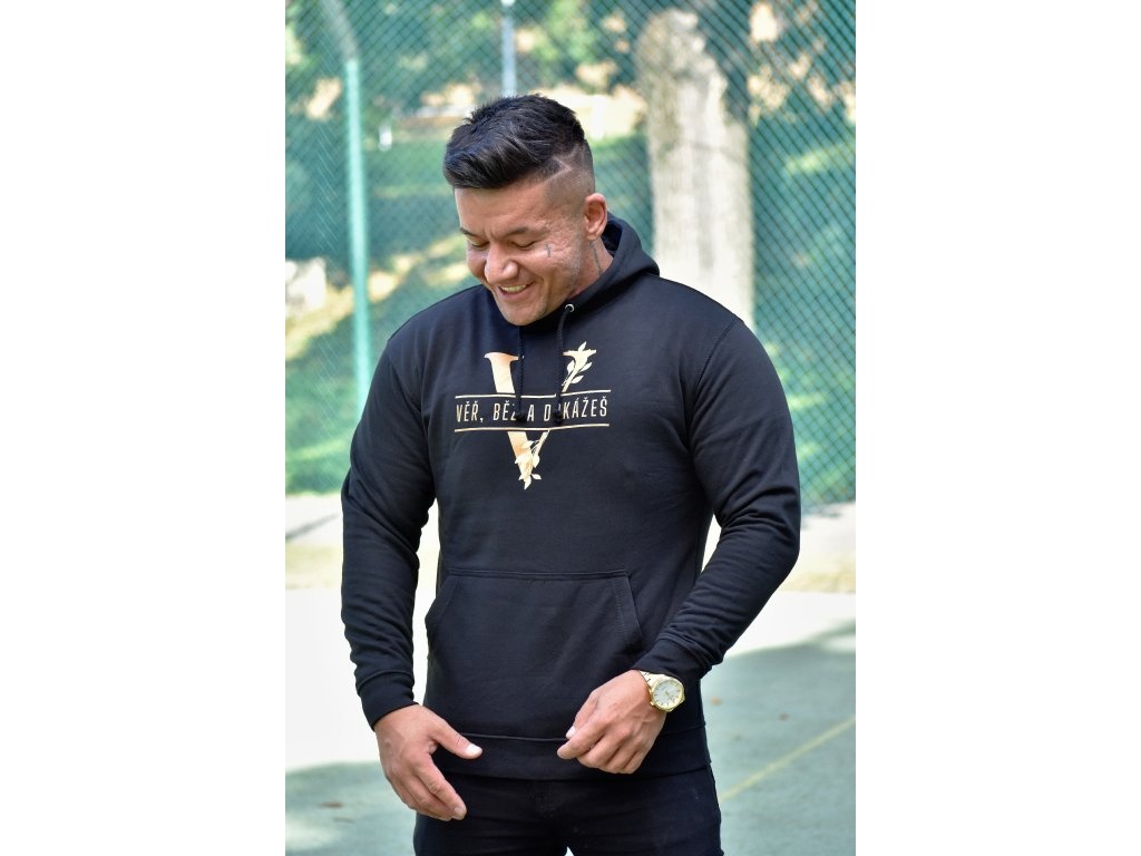 Pánská mikina Raego Věř, běž a dokážeš